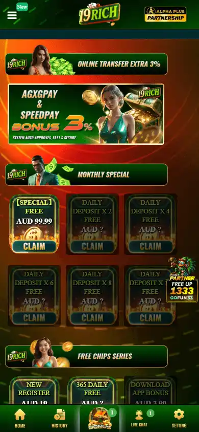 19RICH Casino screenshot 4
