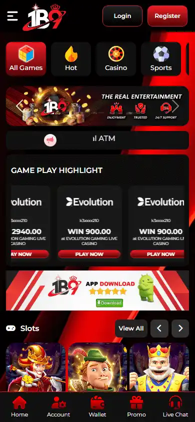 1B9 Casino screenshot 4