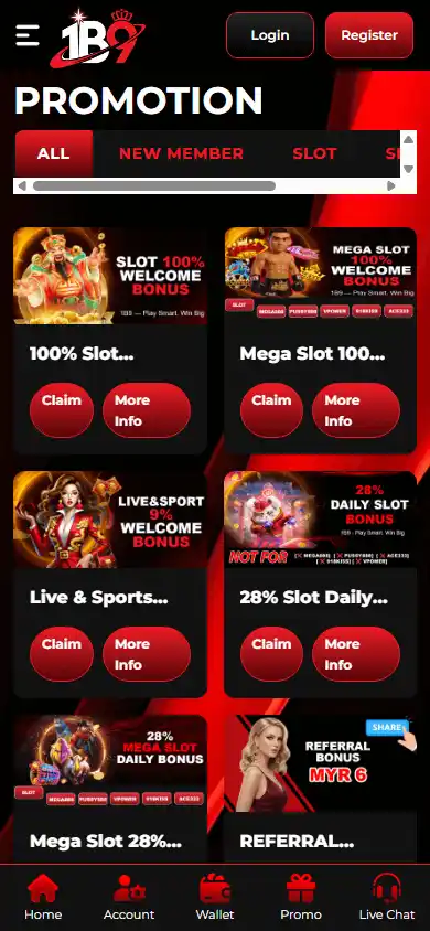 1B9 Casino screenshot 6