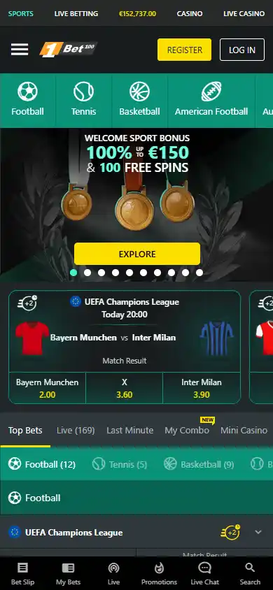 1Bet Casino screenshot 4