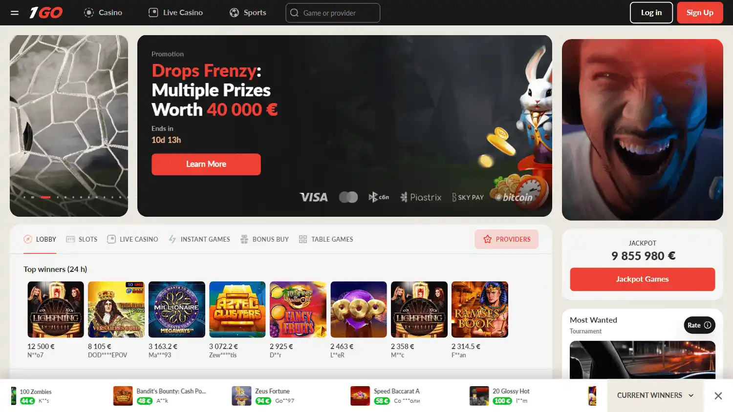 1Go Casino screenshot 1