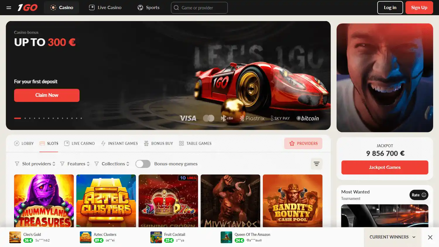 1Go Casino screenshot 2