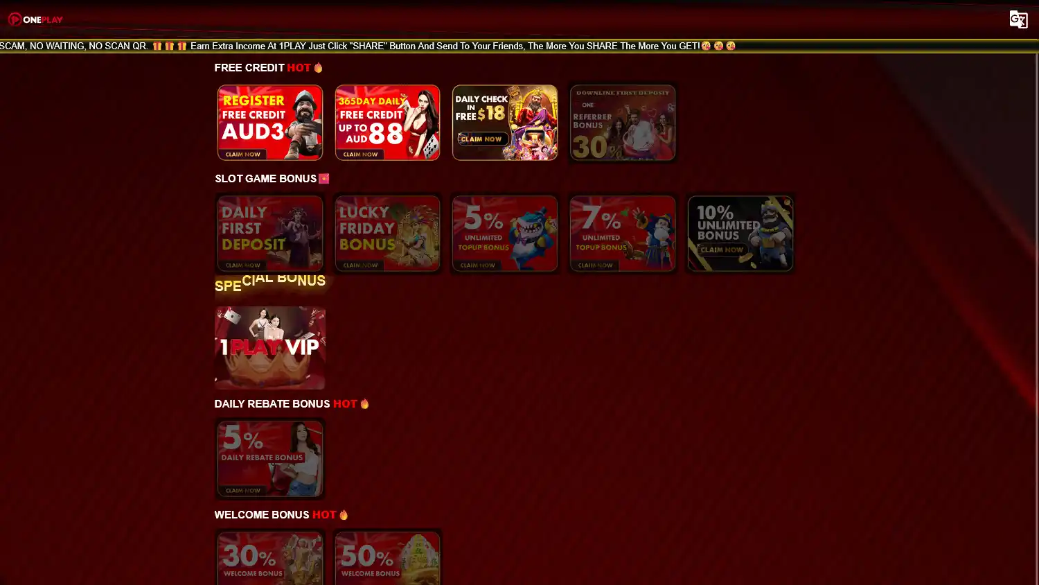 1PLAY Casino screenshot 3