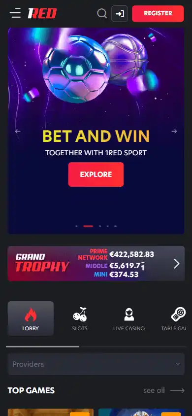 1Red Casino screenshot 4