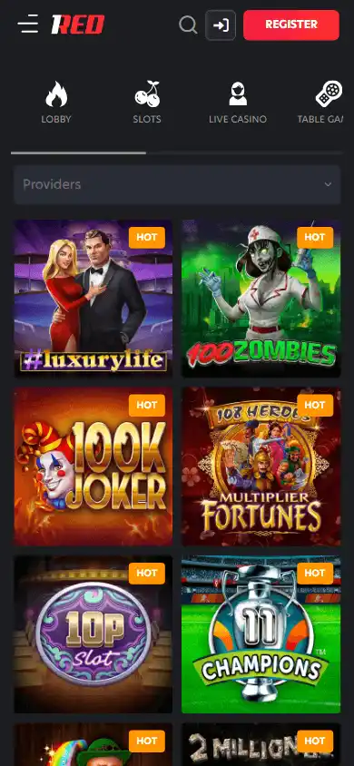 1Red Casino screenshot 5