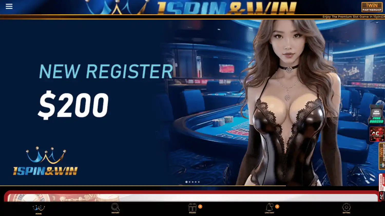 1Spin&Win Casino screenshot 1