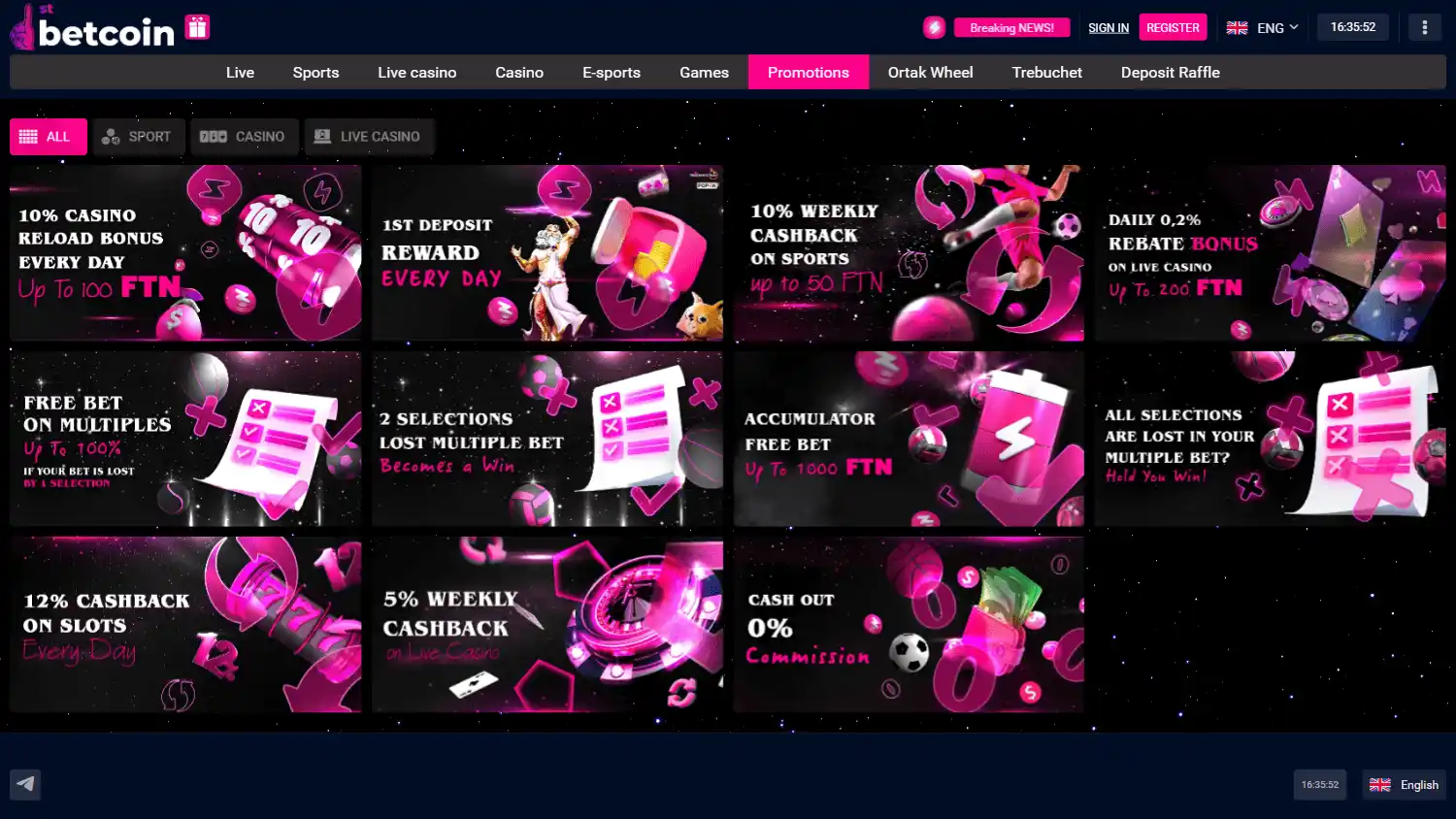 1stbetcoin Casino screenshot 3