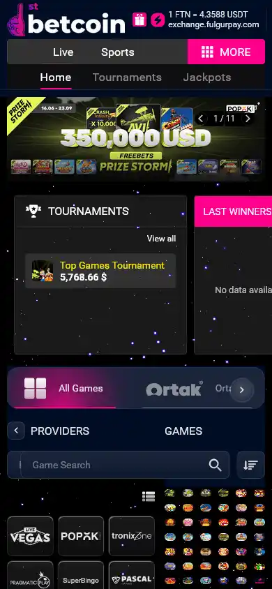1stbetcoin Casino screenshot 5