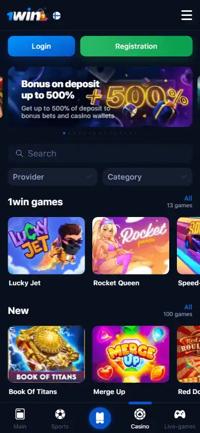 1win Casino screenshot 4