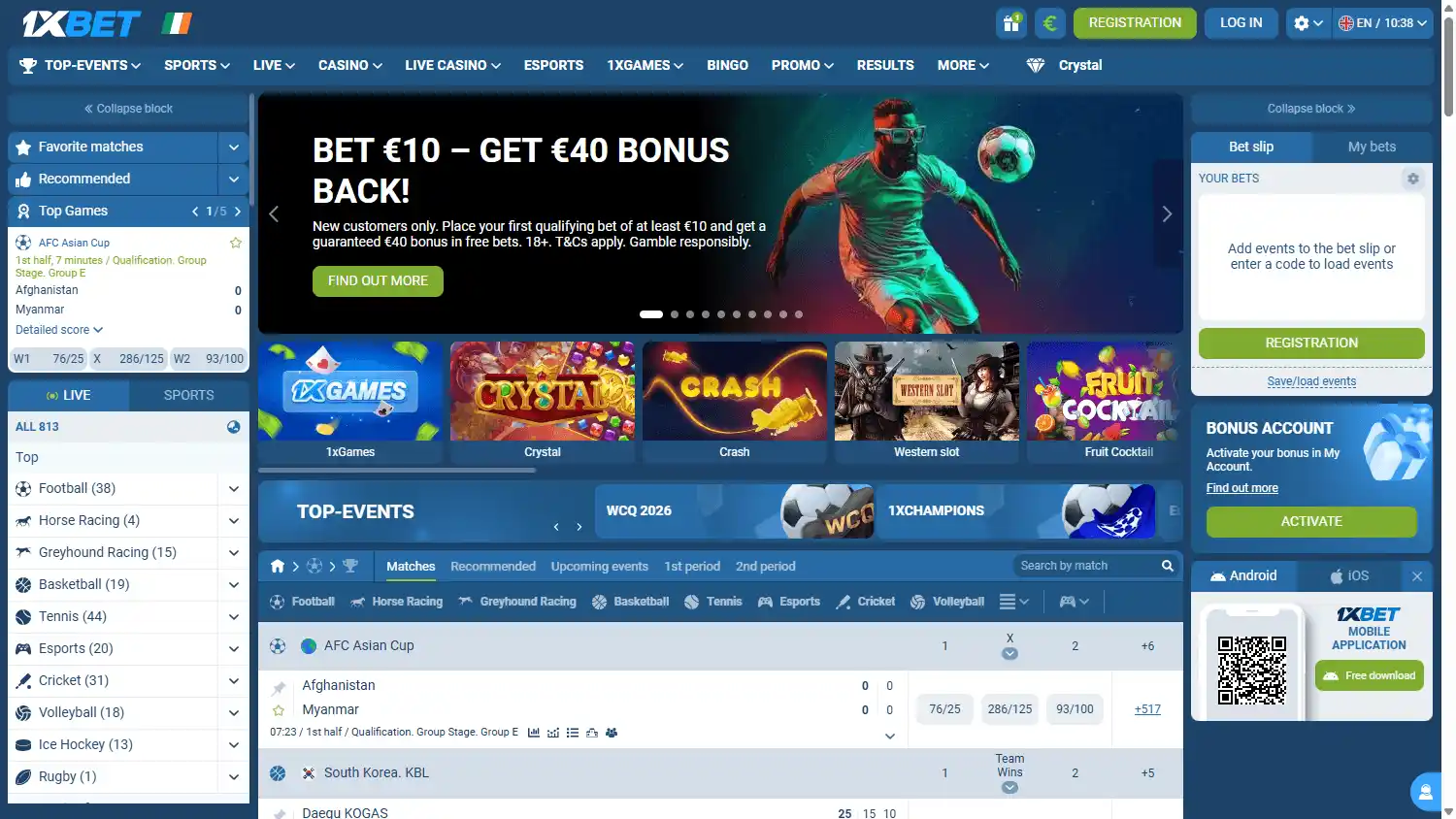 1xBet Casino screenshot 1