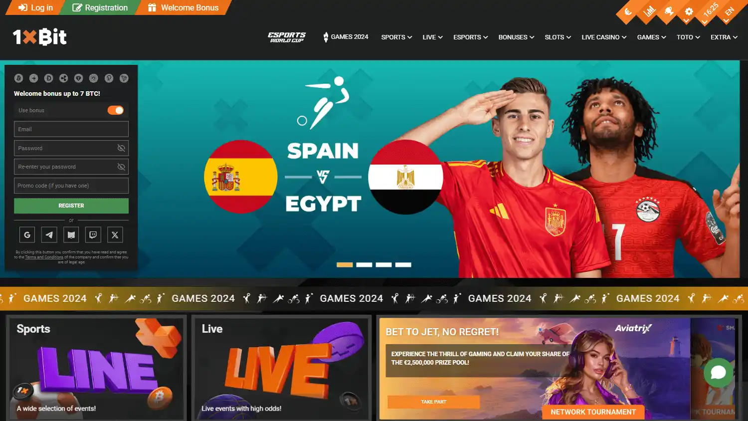 1xBit Casino screenshot 1