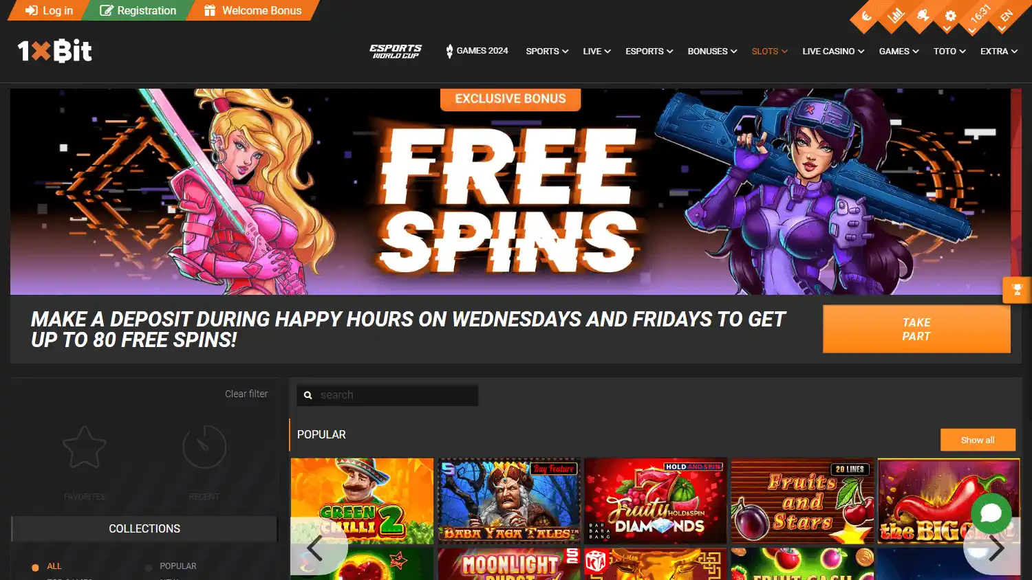 1xBit Casino screenshot 2