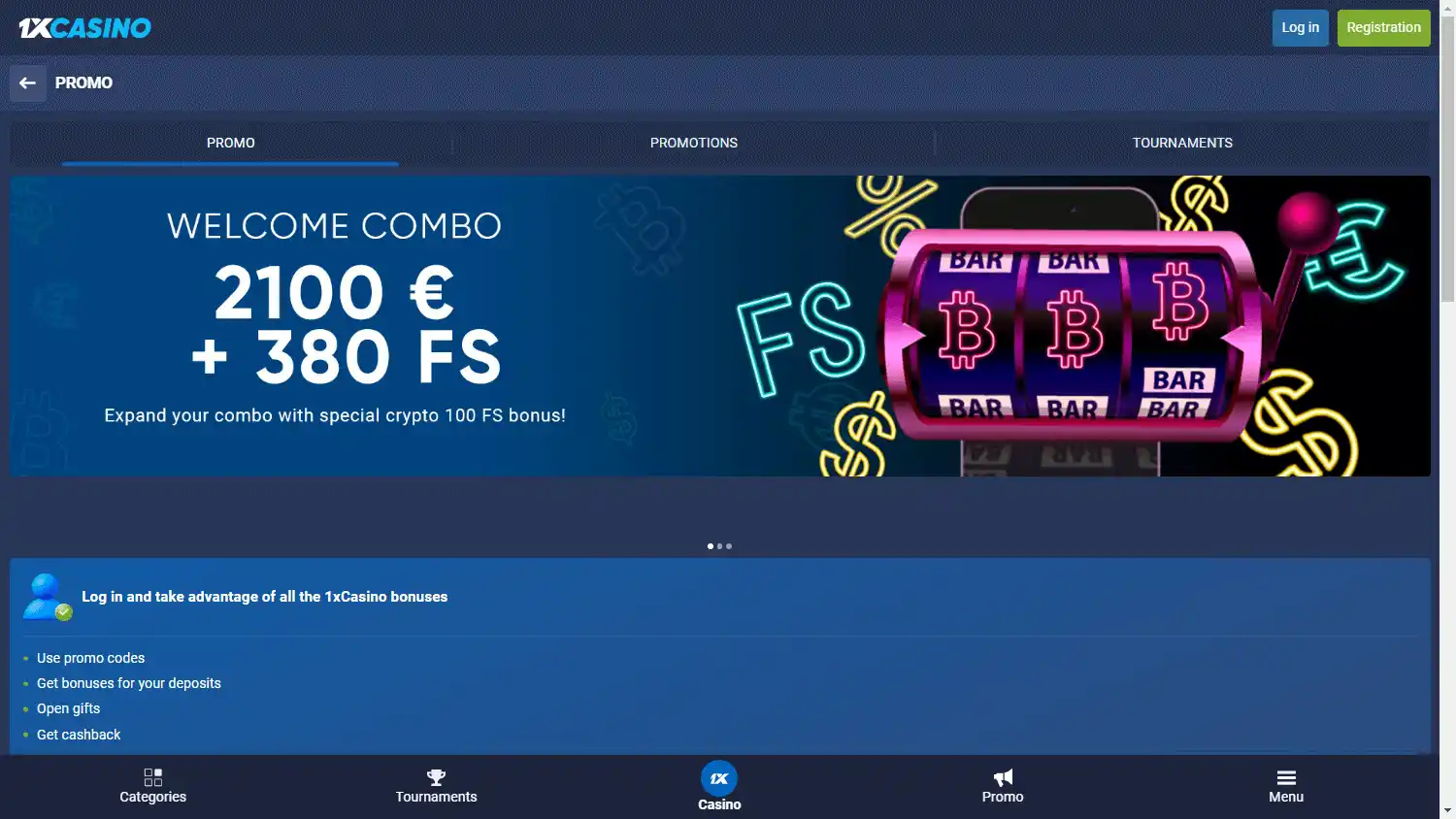 1xCasino screenshot 3