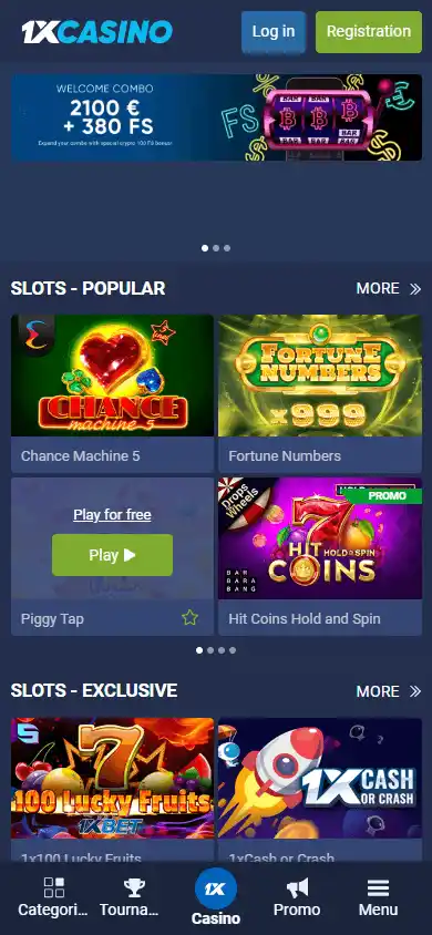 1xCasino screenshot 4