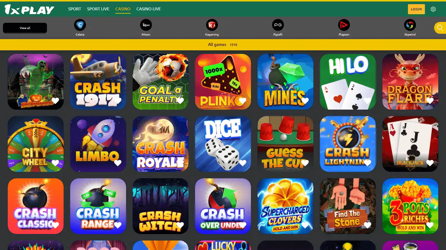 1XPlay Casino screenshot 2
