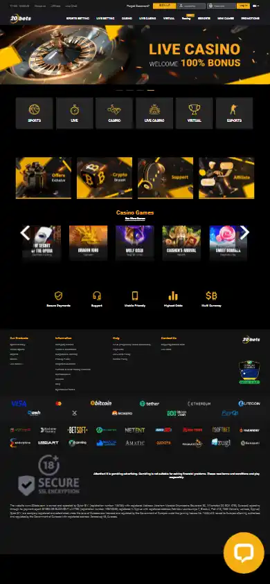 20bets Casino screenshot 4