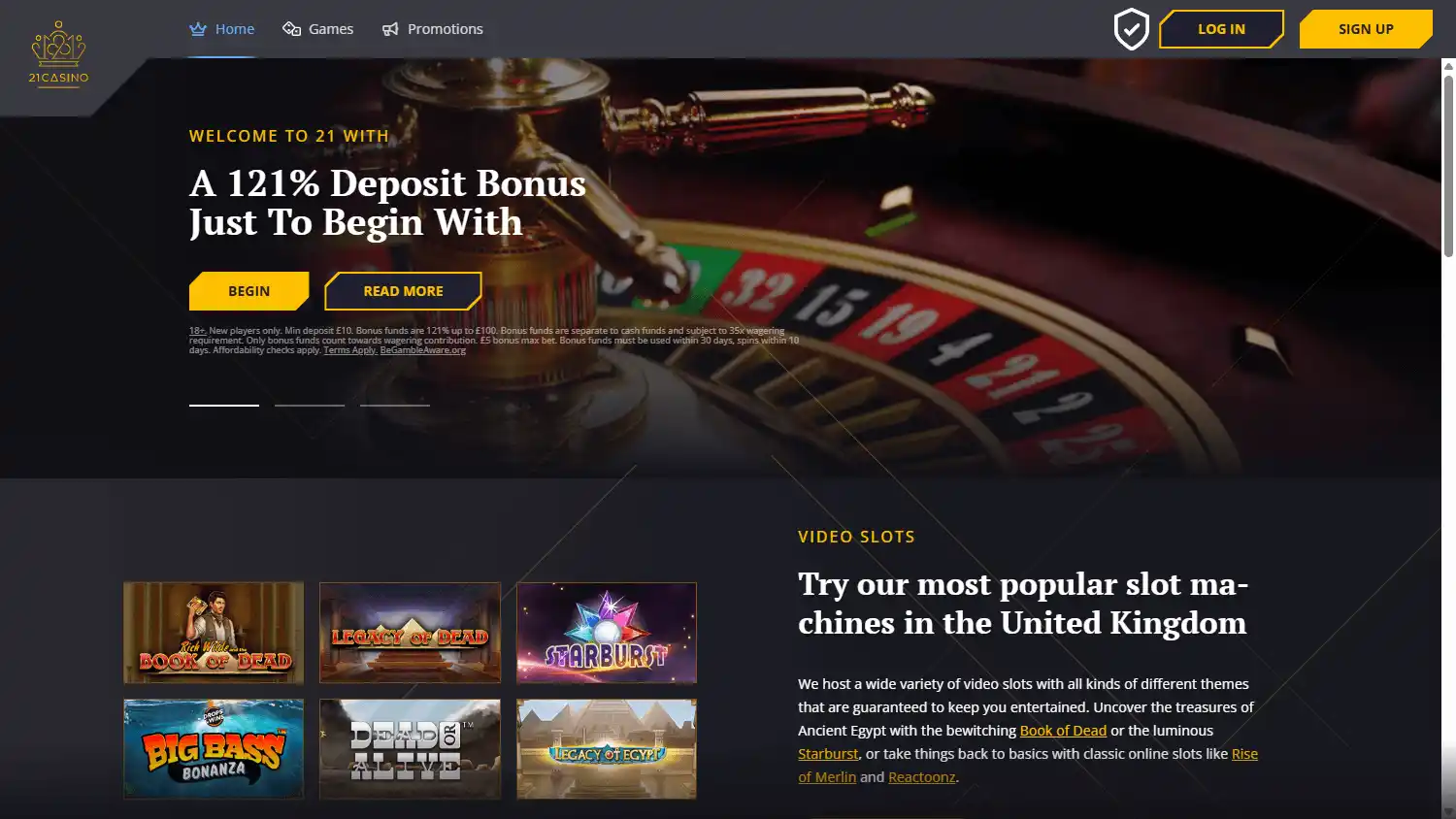 21 Casino screenshot 1