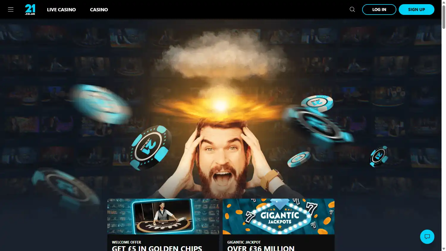 21.co.uk Casino screenshot 1