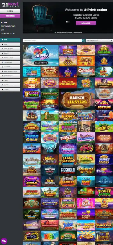 21 Prive Casino screenshot 3
