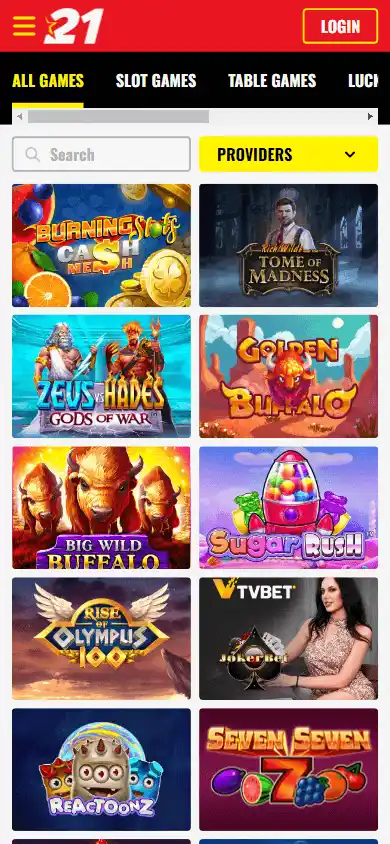 21bets Casino screenshot 5