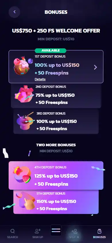 21bit Casino screenshot 6