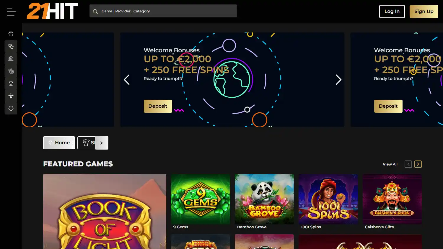 21hit Casino screenshot 1