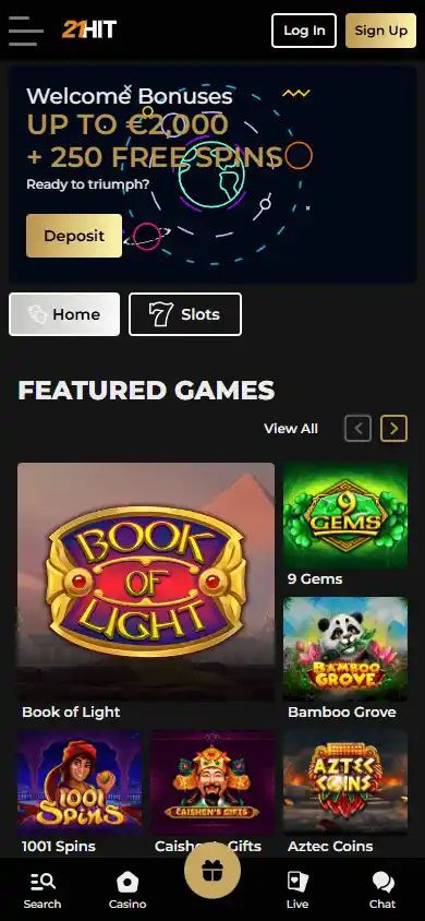 21hit Casino screenshot 2