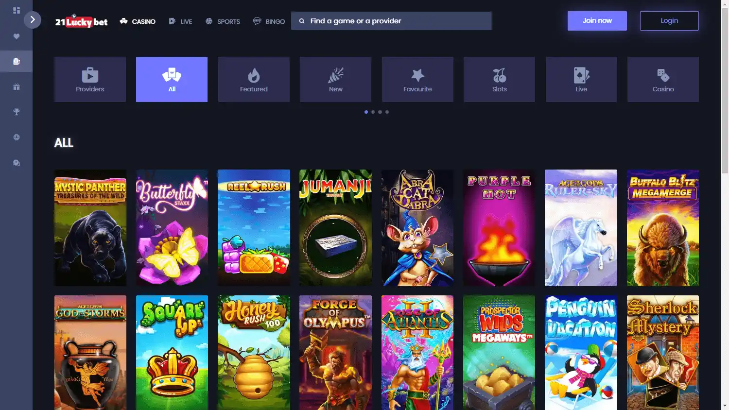 21LuckyBet Casino screenshot 2