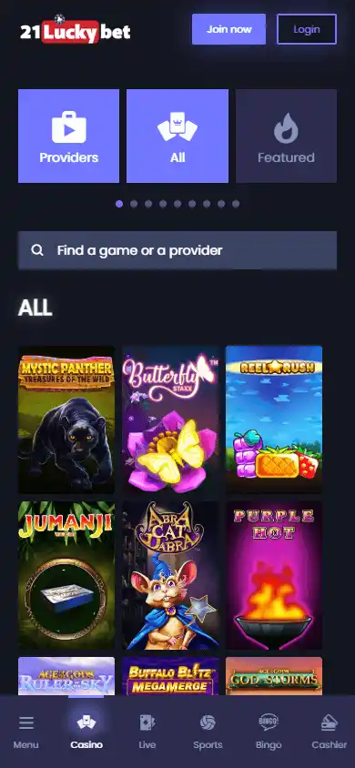 21LuckyBet Casino screenshot 5