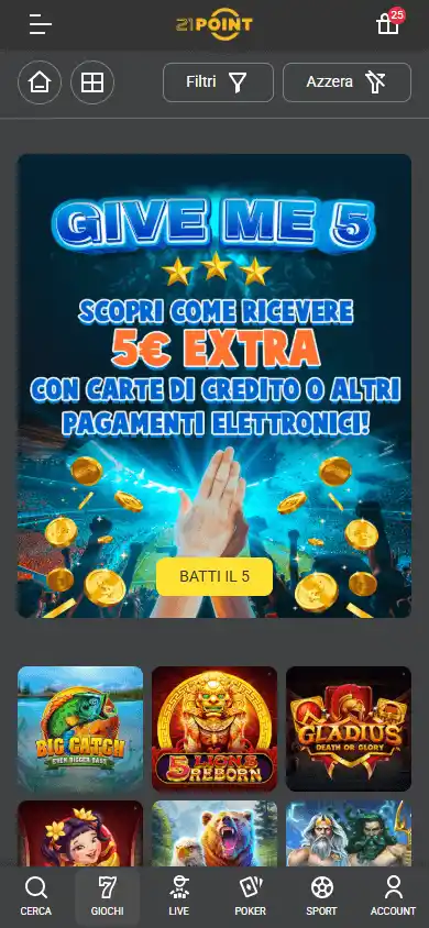 21point Casino screenshot 5