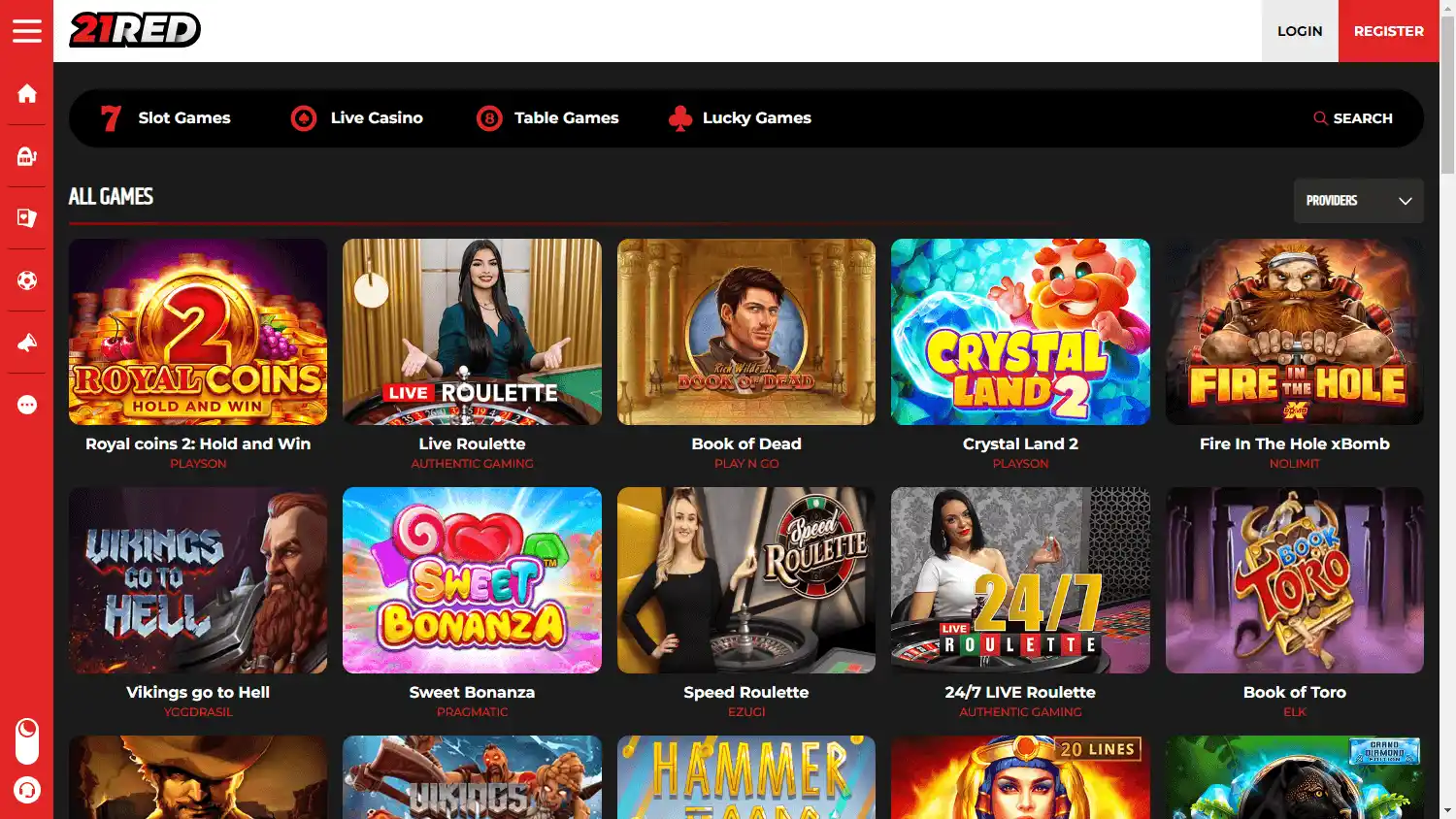 21Red Casino screenshot 2