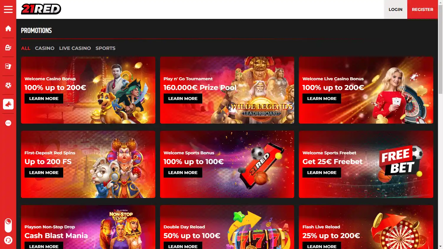 21Red Casino screenshot 3
