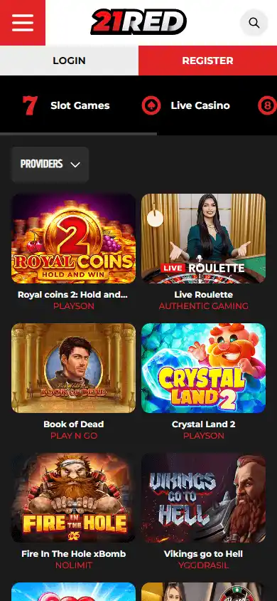 21Red Casino screenshot 5