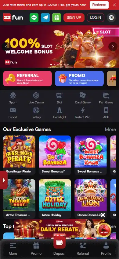 22Fun Casino screenshot 4