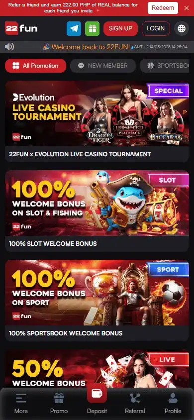 22Fun Casino screenshot 6