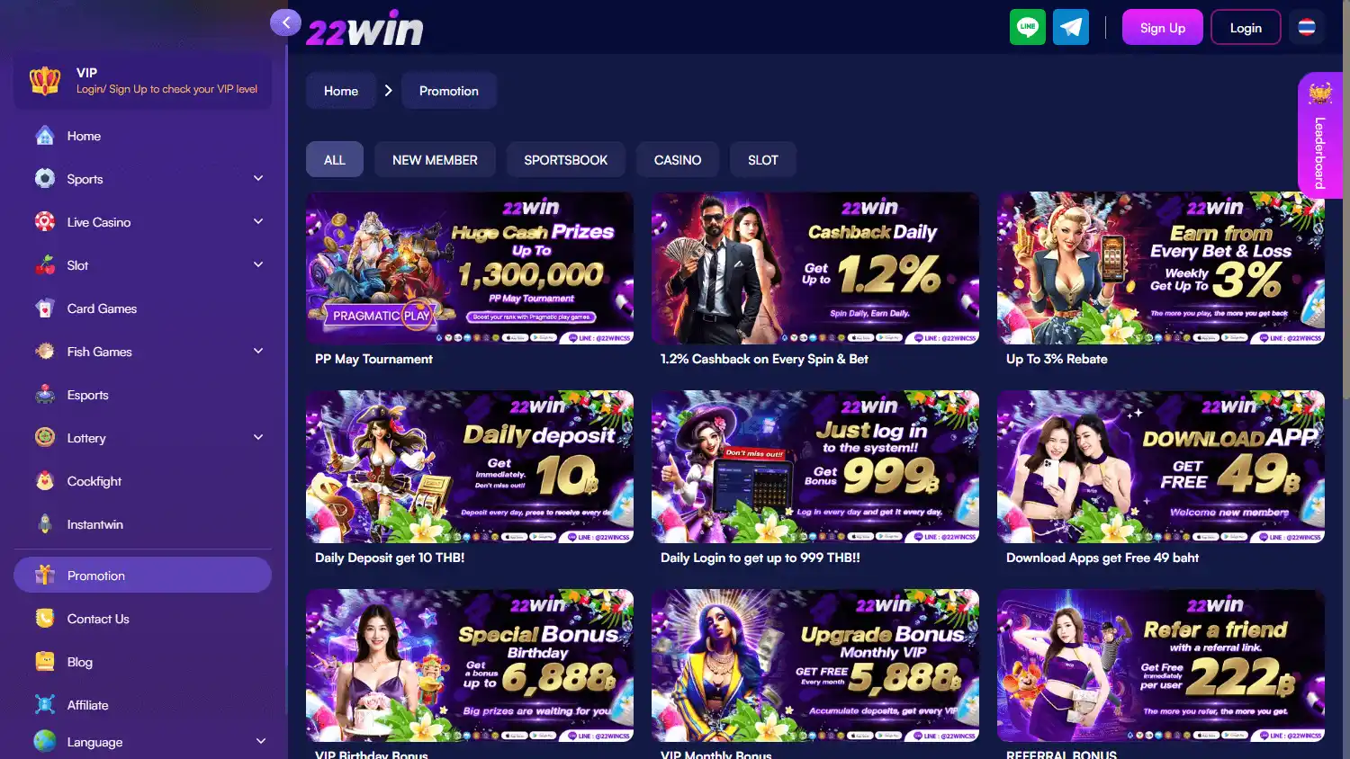 22Win Casino screenshot 3
