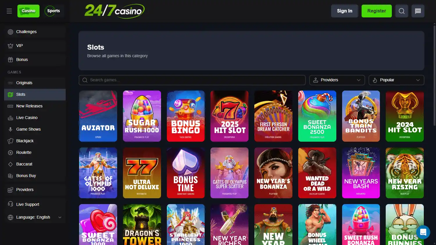 24/7 Casino screenshot 2