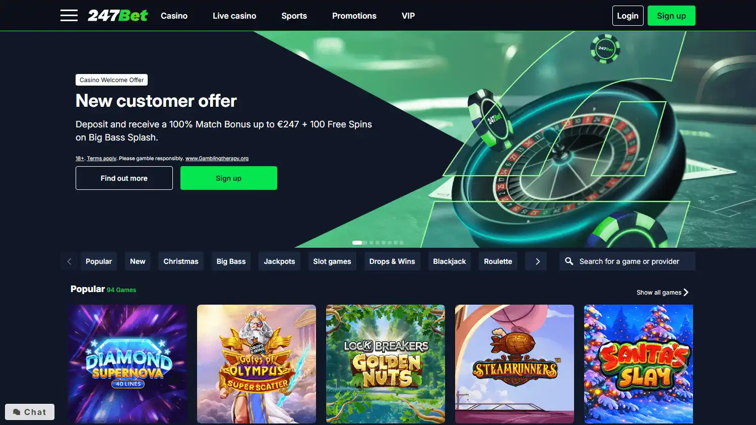 247Bet Casino screenshot 1