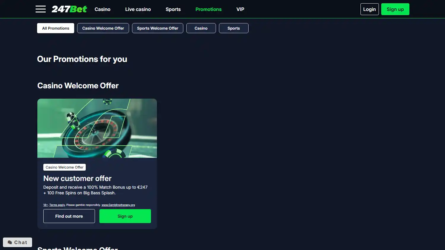247Bet Casino screenshot 3