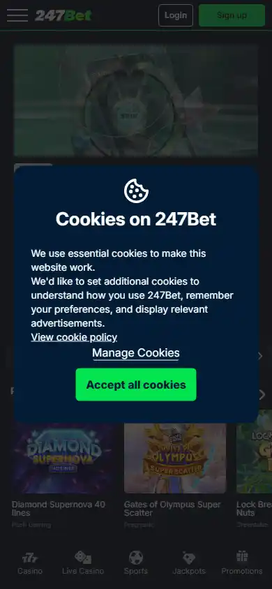 247Bet Casino screenshot 4