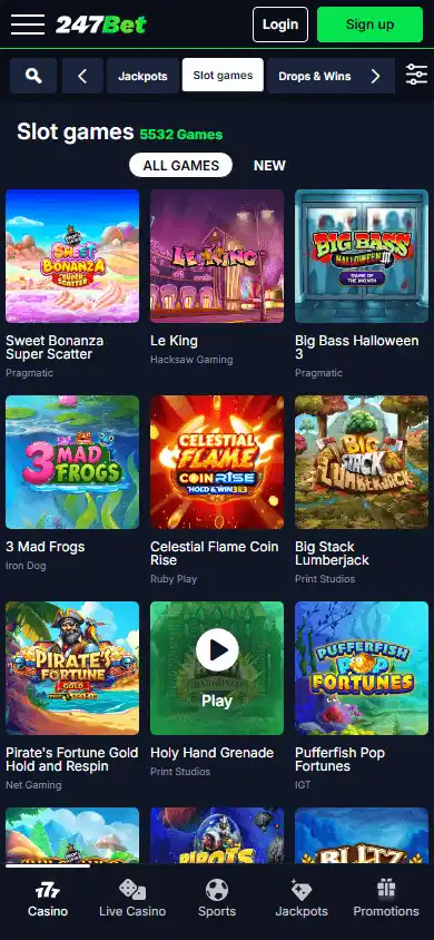 247Bet Casino screenshot 5