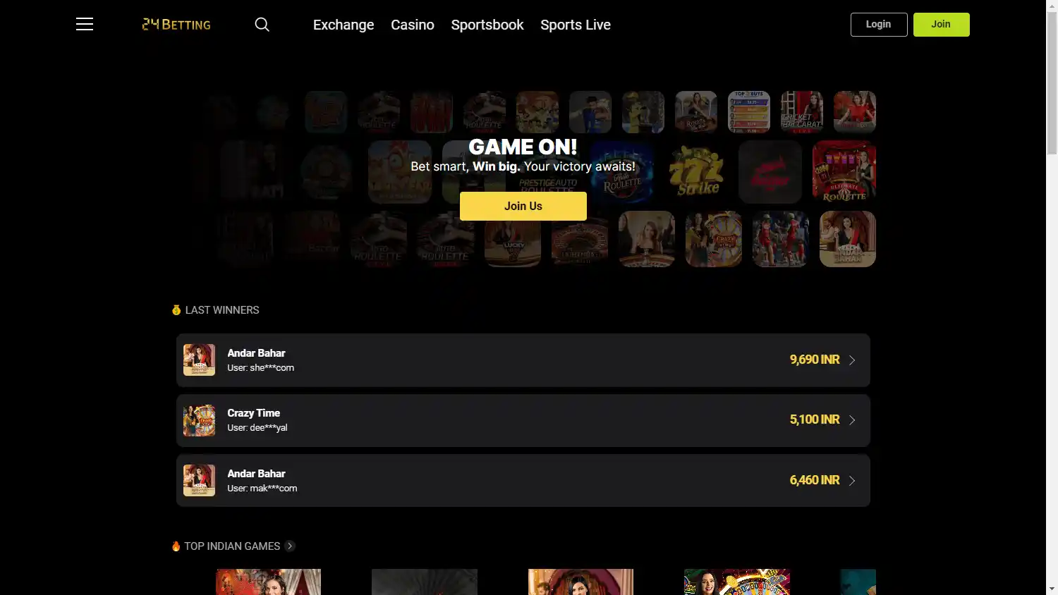 24betting Casino screenshot 1