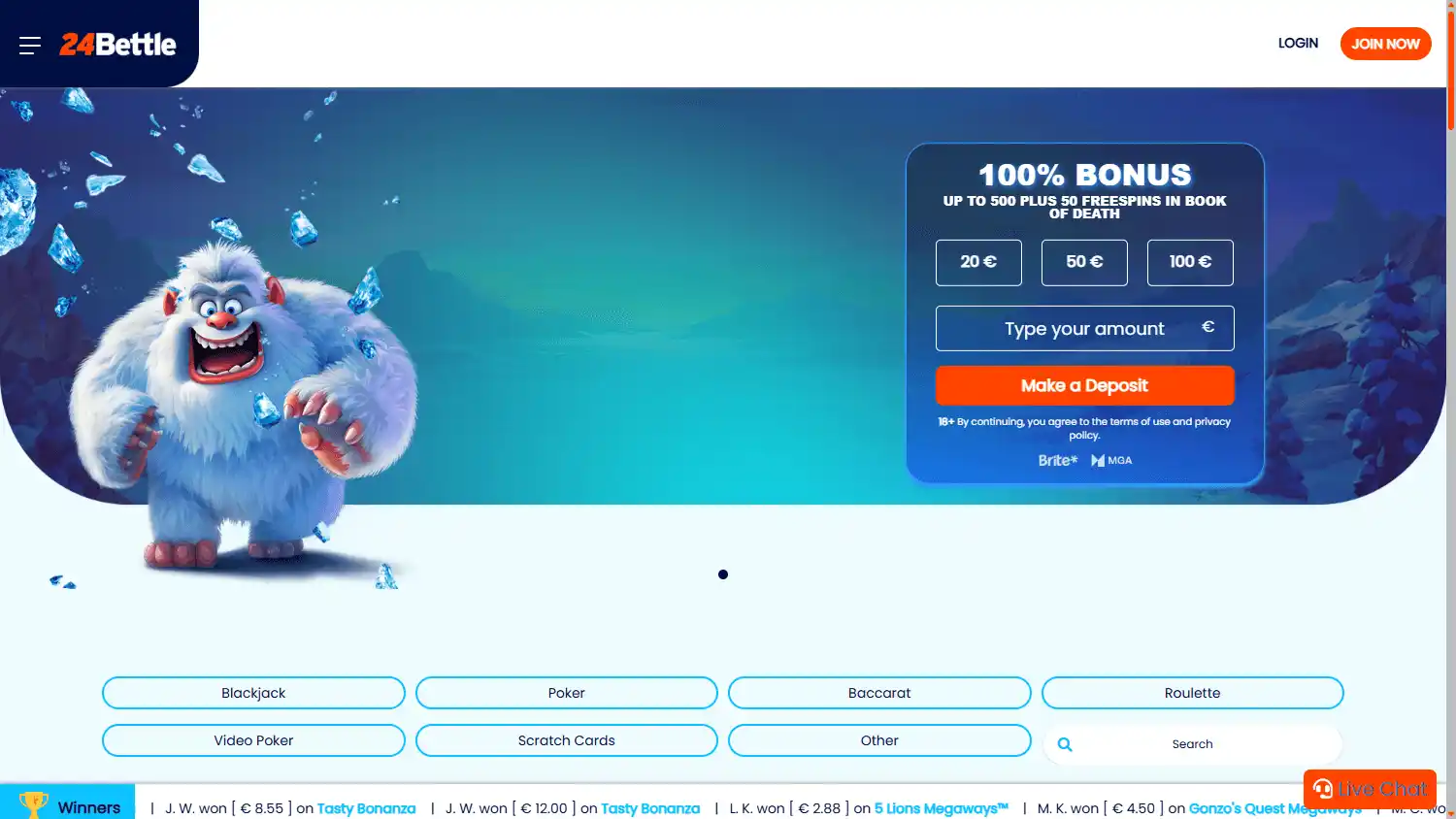 24Bettle Casino screenshot 2
