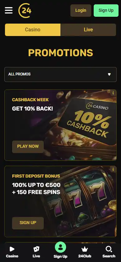 24Casino screenshot 6