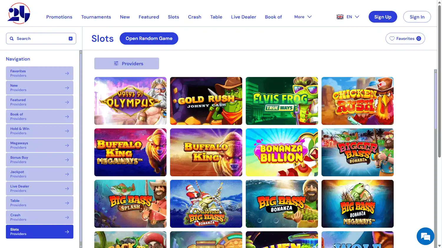 24Play Casino screenshot 2
