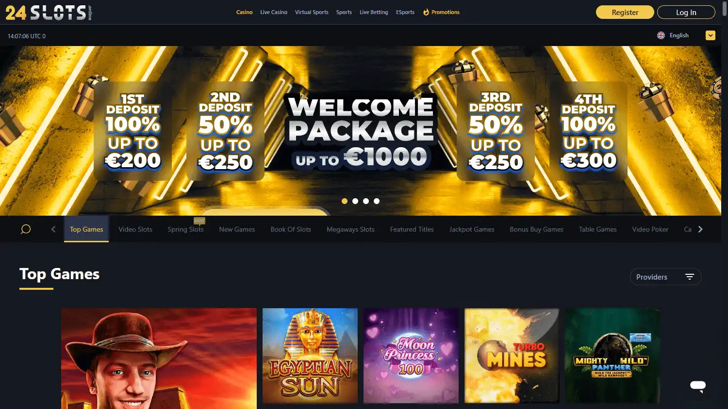 24slots Casino screenshot 1
