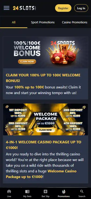 24slots Casino screenshot 4