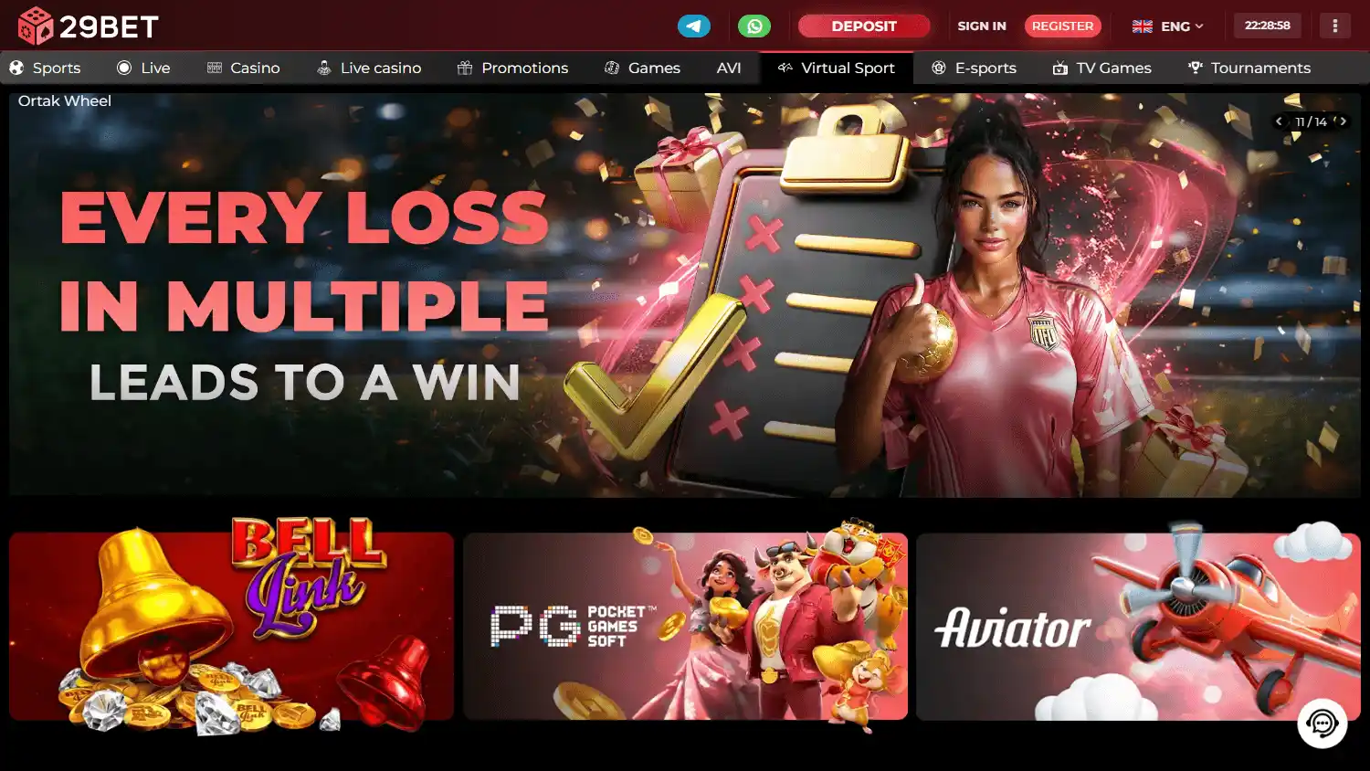 29Bet Casino screenshot 1