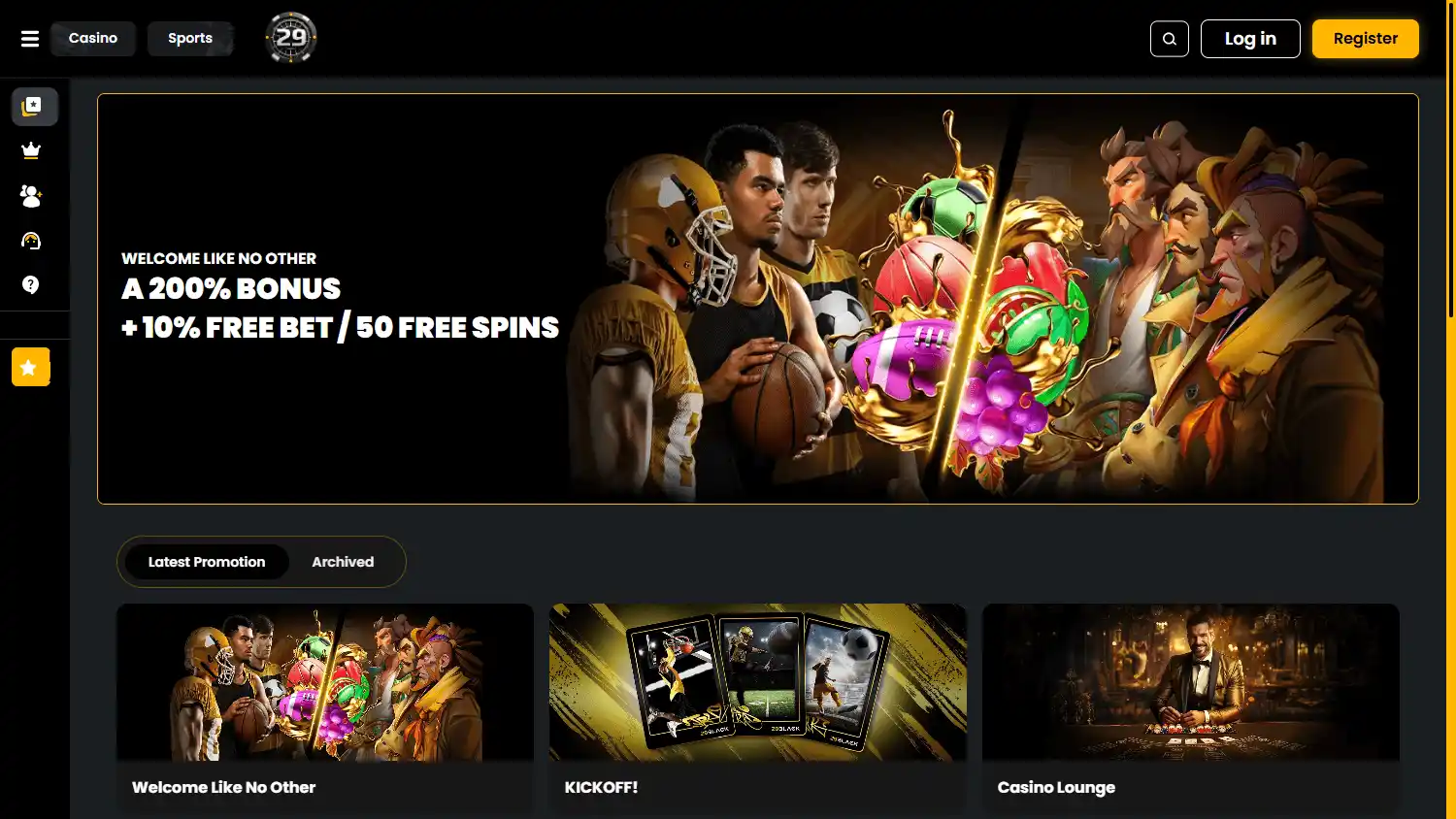 29Black Casino screenshot 3