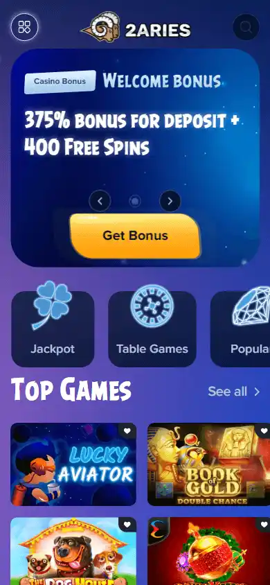 2aries Casino screenshot 3